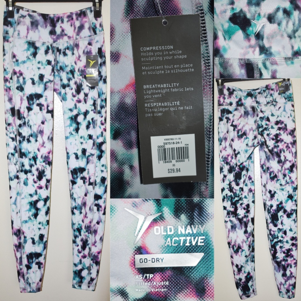 Old Navy Womens Multicolored Athletic Pants